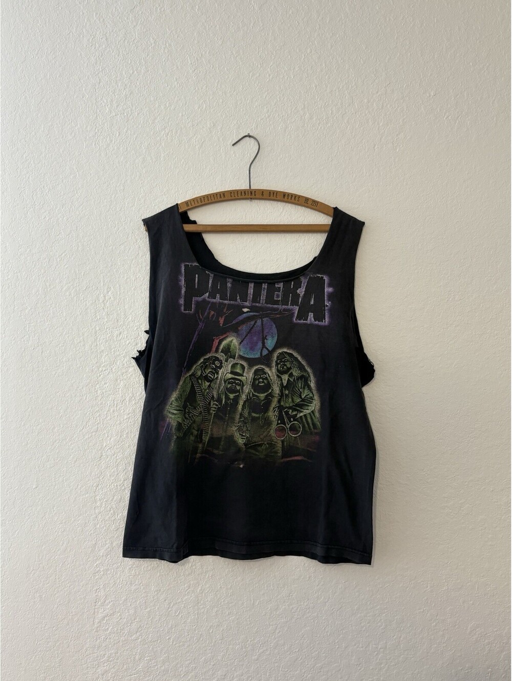 Vintage Pantera Hangman noose Ghost Tour Band sz L Dimebag Darrell Winterland